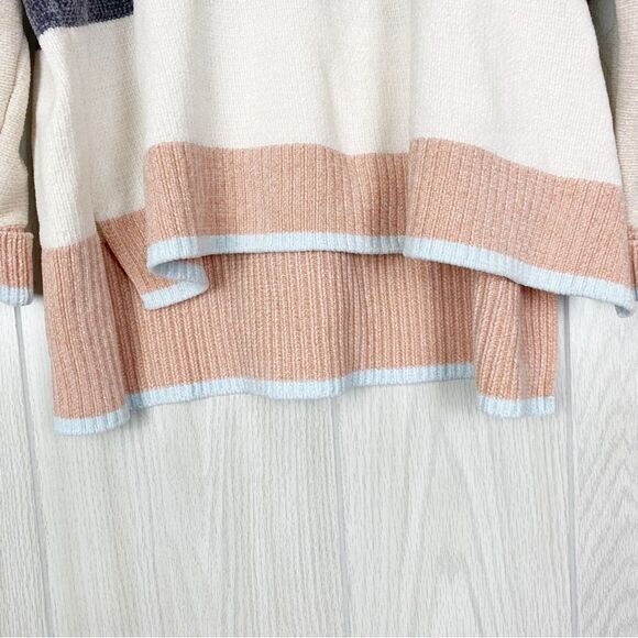 Soft Surroundings | Lisbeth Chenille Striped V Neck Sweater Size Petite XL - Picture 9 of 12